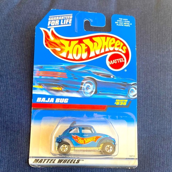 1997 Vintage Hot Wheels Collector #835 BAJA BUG Blue w/Chrome BW Spoke W… - Picture 1 of 6